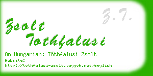 zsolt tothfalusi business card